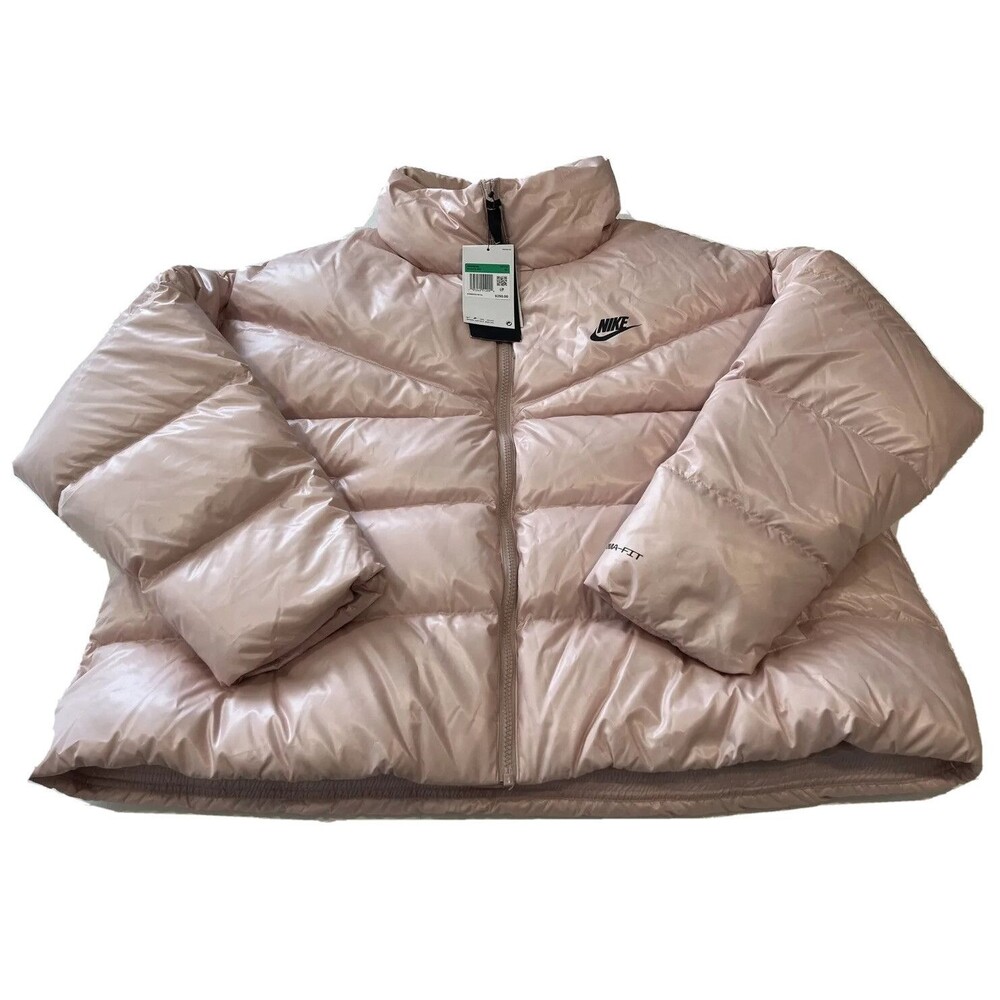 Nike Womens Sportswear City Series Therma-Fit Winter Jacket Light Pink Size XL